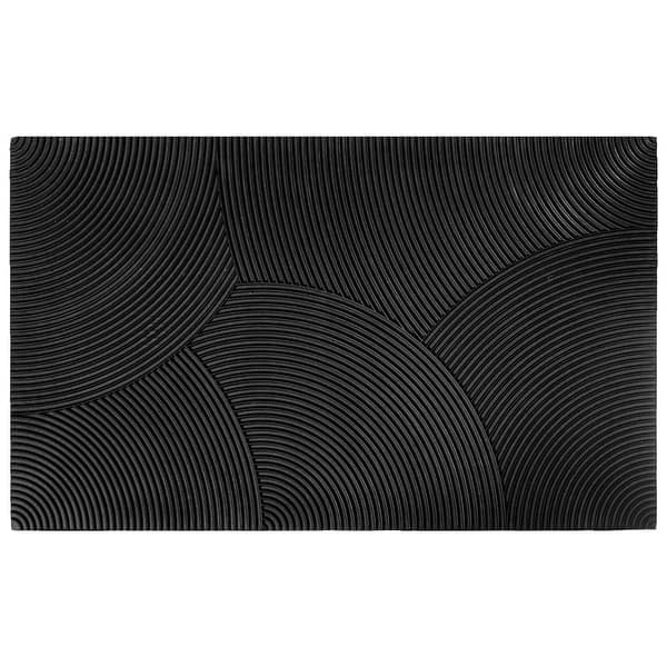 Reversible 30"x 18" Black Door Mat Indoor/Outdoor Bed Bath & Beyond 37512538